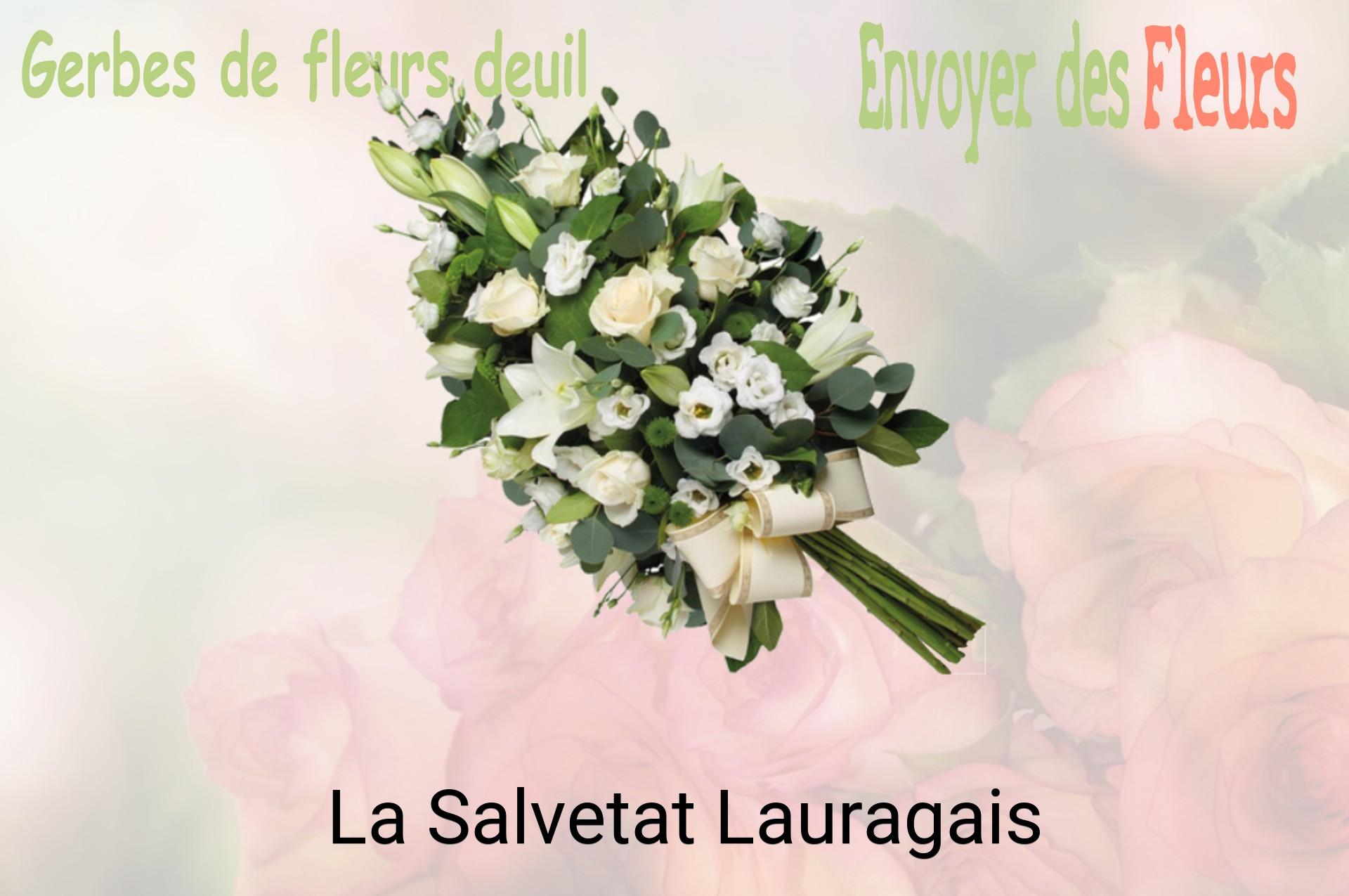 Gerbe de fleurs de deuil livrée à La Salvetat-Lauragais